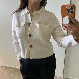 Sezane merino wool cardigan, size M